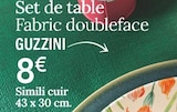 Promo Set de table Fabric doubleface à 8,00 € dans le catalogue Ambiance & Styles à Houtaud