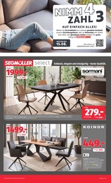 Stuhl im Segmüller Prospekt Stuhl im Segmüller Prospekt Zum Glück gibt’s Segmüller - Segmüller Select auf S. 3