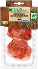 REWE Bio Schweine-Rückensteaks im Angebot bei REWE in Memmingen REWE Bio Schweine-Rückensteaks Angebote von Naturland bei REWE Memmingen für 27,90 €