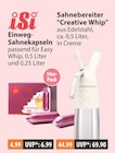 Einweg-Sahnekapseln im V-Markt Prospekt Einweg-Sahnekapseln von iSi im aktuellen V-Markt Prospekt für 4,99 €
