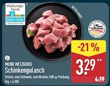 Schinkengulasch im ALDI Nord Prospekt Schinkengulasch von Meine Metzgerei im aktuellen ALDI Nord Prospekt für 3,29 €