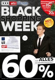 Aktueller XXXLutz Möbelhäuser Prospekt mit Bettwäsche, "BLACK WEEK SHOPPING", Seite 1