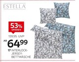 Interlock-Jersey-Bettwäsche-Garnitur von Estella im aktuellen XXXLutz Möbelhäuser Prospekt für 64,99 €