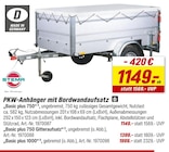 PKW-Anhänger mit Bordwandaufsatz von STEMA für 1.149,00 € bei toom Baumarkt im Angebot PKW-Anhänger mit Bordwandaufsatz von STEMA im aktuellen toom Baumarkt Prospekt
