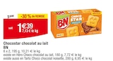 Chocostar chocolat au lait - BN en promo chez Carrefour Clichy-sous-Bois à 1,39 €