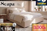 Polsterbett von Scapa im aktuellen Möbel Inhofer Prospekt für 1.198,00 €