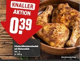 Frische Hähnchenschenkel mit Rückenstück Angebote bei REWE Menden für 0,39 €