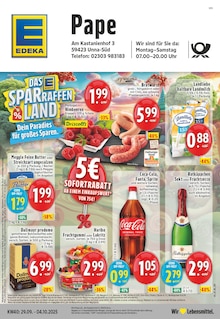 EDEKA Prospekt "Aktuelle Angebote" mit  Seiten (Unna)