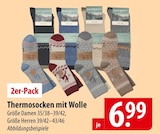 Thermosocken mit Wolle Angebote bei famila Nordost Celle für 6,99 €