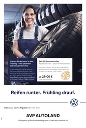 Volkswagen Werkstatt & Auto Prospekt der aktuellen Woche mit 1 Seite, gültig von 01.03.2026 bis 31.05.2026, in Neuburg und Umgebung Aktueller Volkswagen Werkstatt & Auto Prospekt in Neuburg und Umgebung, "Der Frühling startet mit Power" mit 1 Seite, 01.03.2026 - 31.05.2026