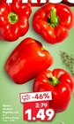 Kaufland - Paprika, rot Angebot im Prospekt Paprika, rot bei Kaufland im Prospekt "" für 1,49 €