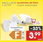 Leuchtmittel, 5er Pack im Angebot bei Netto Marken-Discount in Niederkassel Leuchtmittel, 5er Pack Angebote von Müller Licht bei Netto Marken-Discount Niederkassel für 3,99 €
