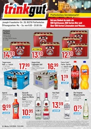 Trinkgut Prospekt "Aktuelle Angebote", 4 Seiten, 12.01.2026 - 12.01.2026 Aktueller Trinkgut Prospekt, "Aktuelle Angebote", mit Angeboten der Woche, gültig von 12.01.2026 bis 12.01.2026
