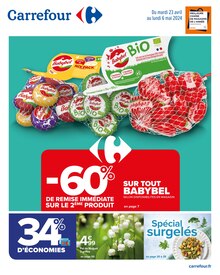 Prospectus Carrefour de la semaine "Carrefour" avec 1 pages, valide du 23/04/2024 au 06/05/2024 pour Saint-Jean-de-Védas et alentours