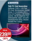 TAB P11 2nd Generation Angebote von Lenovo bei V-Markt Memmingen für 239,00 €