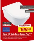 Targa im toom Baumarkt Prospekt Wand-WC-Set 'Targa Design Plus' von Villeroy & Boch im aktuellen toom Baumarkt Prospekt für 199,99 €