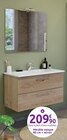 Meuble vasque Mall + miroir spot LED en promo chez Mr.Bricolage Saint-Nazaire à 209,90 €