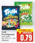 Saure Glühwürmchen oder Apfel Ringe von Trolli im aktuellen E center Prospekt