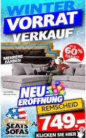 Aktueller Seats and Sofas Prospekt mit Fernseher, "NEUERÖFFNUNG REMSCHEID", Seite 1