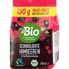 Schokolierte Himbeeren in Zartbitter im dm-drogerie markt Prospekt Schokolierte Himbeeren in Zartbitter von dmBio im aktuellen dm-drogerie markt Prospekt für 4,45 €