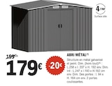 Abri métal - E.Leclerc à Villeurbanne Abri métal en promo chez E.Leclerc Villeurbanne à 179,00 €