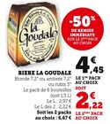 Biere - La Goudale en promo chez Super U Châtellerault à 2,22 €