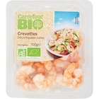 Crevettes décortiquées cuites - CARREFOUR BIO à 4,15 € dans le catalogue Carrefour