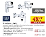 Armatur im toom Baumarkt Prospekt Waschtischbatterie von Grohe im aktuellen toom Baumarkt Prospekt für 49,99 €