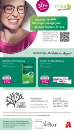 Aktueller mea - meine apotheke Apotheken Prospekt in Gangkofen und Umgebung, "Unsere August-Angebote" mit 4 Seiten, 01.08.2025 - 31.08.2025