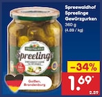 Spreelinge Gewürzgurken bei Netto Marken-Discount im Mittelbach Prospekt für 1,69 €