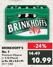 No. 1 Premium-Pilsener im Angebot bei Kaufland in Bönen No. 1 Premium-Pilsener Angebote von Brinkhoff's bei Kaufland Bönen für 10,99 €