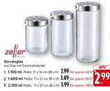 Vorratsglas Angebote von Zeller bei E center Filderstadt für 2,99 €