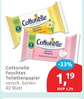 Feuchtes Toilettenpapier von Cottonelle im aktuellen budni Prospekt