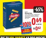 Klassische Pasta Angebote von Barilla bei WEZ Bad Salzuflen für 0,62 €