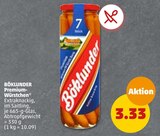 Penny-Markt - Premium-Würstchen Angebot im Prospekt Premium-Würstchen bei Penny-Markt im Prospekt "" für 3,33 €