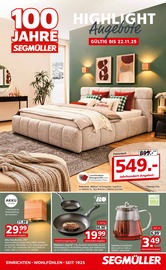 Segmüller Möbel & Einrichtung Prospekt der aktuellen Woche mit 30 Seiten, gültig von 01.11.2025 bis 22.11.2025, in Rückersdorf und Umgebung Aktueller Segmüller Möbel & Einrichtung Prospekt in Rückersdorf und Umgebung, "Highlight Angebote" mit 30 Seiten, 01.11.2025 - 22.11.2025