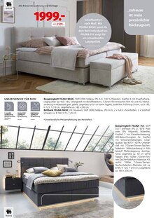 Boxspringbett im aktuellen Segmüller Prospekt (München) Boxspringbett im Segmüller Prospekt "Segmüller - Musterring" mit 24 Seiten (München)