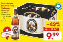Premium Hefe Weissbier bei Netto Marken-Discount in Heidenheim Premium Hefe Weissbier im Angebot bei Netto Marken-Discount Heidenheim für 9,99 €