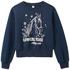 Mädchen Sweatshirt mit Pferde-Print im Ernstings family Prospekt Mädchen Sweatshirt mit Pferde-Print von im aktuellen Ernstings family Prospekt für 15,99 €