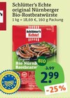 Original Nürnberger Bio-Rostbratwürste von Schlütter's Echte im aktuellen tegut Prospekt für 2,99 €
