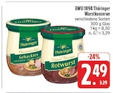 Thüringer Wurstkonserve im Angebot bei EDEKA in Freiberg Thüringer Wurstkonserve Angebote von EWU 1894 bei EDEKA Freiberg für 2,49 €
