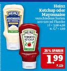 Ketchup oder Mayonnaise Angebote von Heinz bei Marktkauf Erlangen für 1,99 €