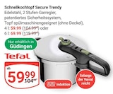 Schnellkochtopf Secure Trendy im Angebot bei GLOBUS in St. Ingbert Schnellkochtopf Secure Trendy Angebote von Tefal bei GLOBUS St. Ingbert für 59,99 €