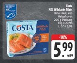 MSC Wildlachs Filets Angebote von Costa bei EDEKA Würzburg für 5,99 €