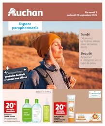 Prospectus Auchan Hypermarché à Montivilliers, "Espace parapharmacie", 12 pages, 03/09/2024 - 23/09/2024