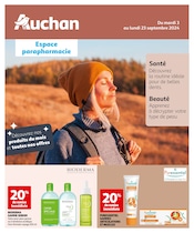 Prospectus Auchan Hypermarché à Saint-Sébastien-sur-Loire, "Espace parapharmacie", 12 pages de promos valables du 03/09/2024 au 23/09/2024