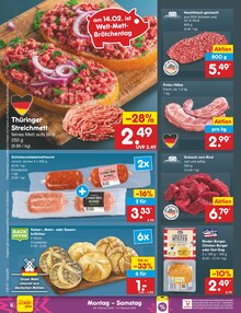 Fleisch im Netto Marken-Discount Prospekt "Aktuelle Angebote" mit 56 Seiten (Rostock)
