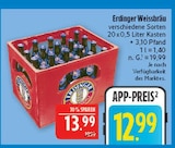 verschiedene Sorten im Angebot bei Marktkauf in Schweinfurt verschiedene Sorten Angebote von Erdinger Weissbräu bei Marktkauf Schweinfurt für 12,99 €