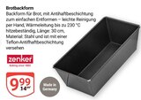 Brotbackform Angebote von Zenker bei GLOBUS Bruchsal für 9,99 €