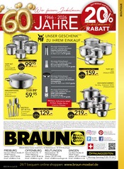 Aktueller BRAUN Möbel-Center Prospekt mit Topf, "60 JAHRE BRAUN MÖBEL-CENTER", Seite 18